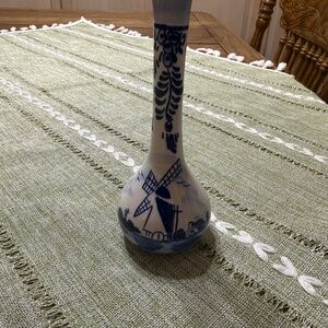 Vintage Delft pottery bud vase
